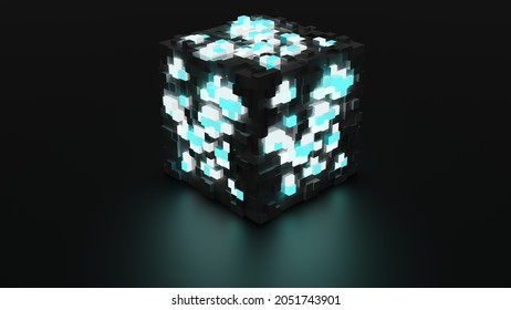 A 3d Block Of Diamonds, Wallpaper Background 4k