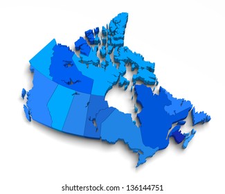 7,203 3d map of canada Images, Stock Photos & Vectors | Shutterstock