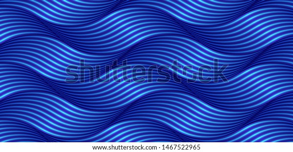 3d Blue Curve Pattern Background Image Stock Illustration 1467522965 ...