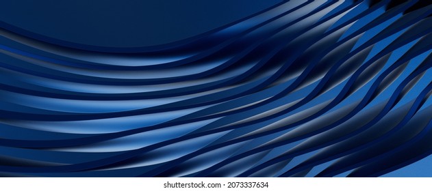 3D blue line connection on abstract technology background.
