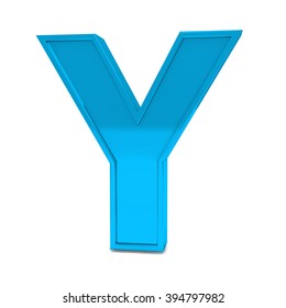 One Letter Shiny Blue Alphabet Set Stock Illustration 342548684 ...