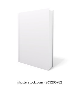 Realistic White Book On White Background Stock Vector (Royalty Free ...