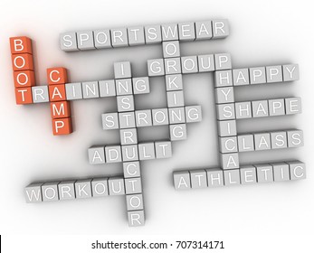 3d Boot camp word cloud concept - Powered by Shutterstock