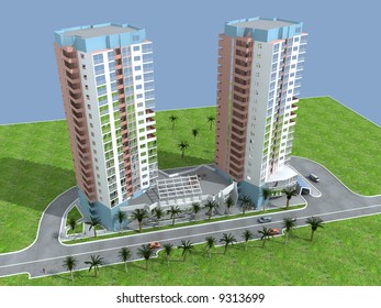 3d building
