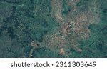 3D Buildings Rendering Berberati Central African Republic HD satellite image