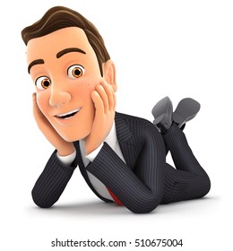 Similar Images, Stock Photos & Vectors of 3d businessman on phone and ...