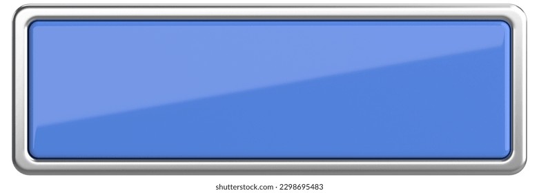 3D button. Empty button. 3D illustration.