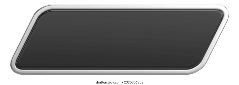 3D button. Empty button. 3D illustration.