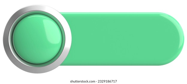 3D button. Empty button. 3D illustration.