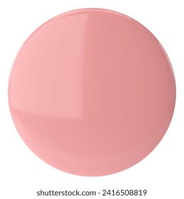 3D button. Empty button. 3D illustration.