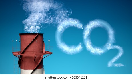 3D. Carbon Dioxide, Carbon, Fumes.