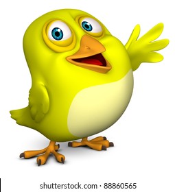 3d Cartoon Bird