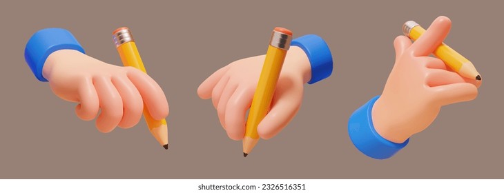 3D cartoon hand gesture