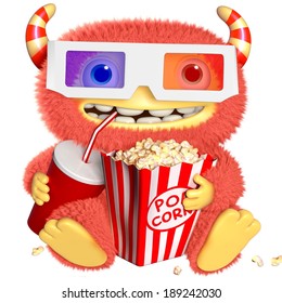 3d Cartoon Monster Stock Illustration 189242030
