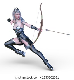 3D CG rendering of archer