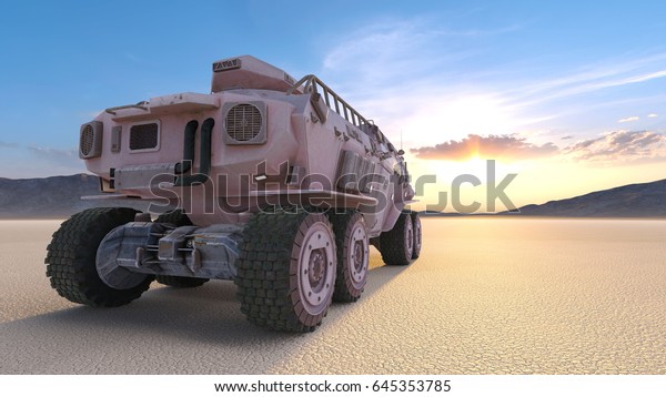 3D CG rendering of the\
armored car