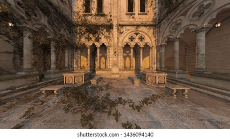 3D CG rendering of Castle