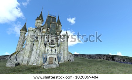 3D CG rendering of the castle