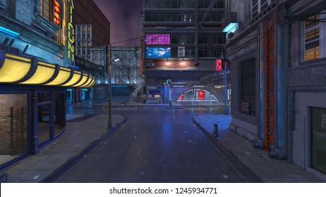 Night Neon Street Downtown Nakano District Stock Photo 1540935314 ...