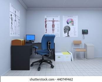 3D CG Rendering Of A Consulting Room
