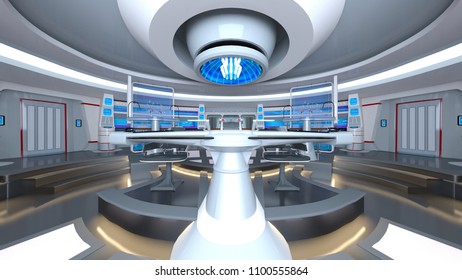 3D CG rendering of the control room