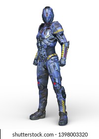 3D CG Rendering Of Cyber Man