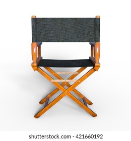 3D CG Rendering Of A Director's Chair