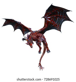 3D CG Rendering Of A Dragon