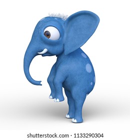 Cute Little One Baby Elephant Painting Stock Illustration 784716364 ...