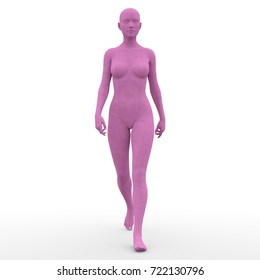 3D CG Rendering Of A Female Body