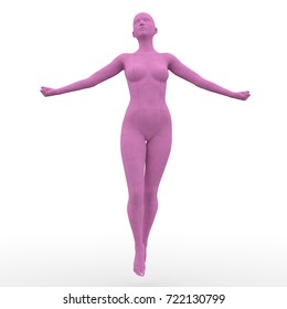 3D CG Rendering Of A Female Body