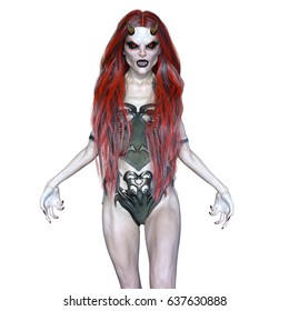 3D CG Rendering Of A Female Monster