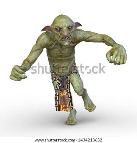 3D CG rendering of goblin
