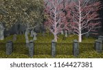 3D CG rendering of Grave