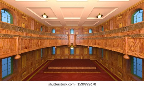 3D CG rendering of Hall