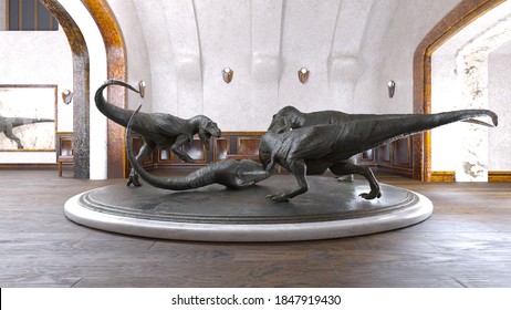 3D CG rendering of Large museum