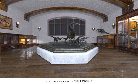 3D CG rendering of Large museum