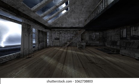 3D CG rendering of the ruins - Shutterstock ID 1062738803