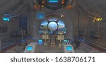 3D CG rendering of space ship. Elements of this Image Furnished By NASA.