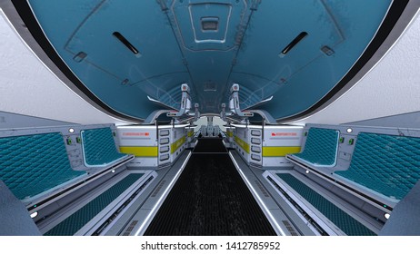 3D CG rendering of space station. Elements of this Image Furnished By NASA.