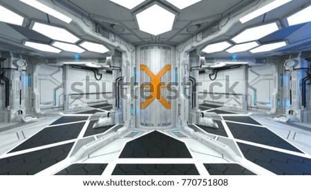 3D CG rendering of the space station