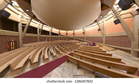 3D CG rendering of stage