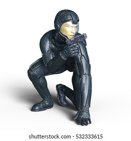 3D CG rendering of a super hero