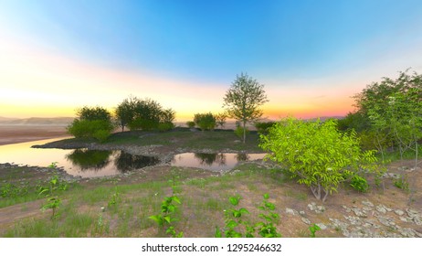 3D CG rendering of superb view