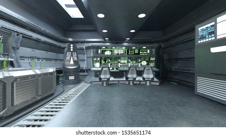3D CG rendering of technology space