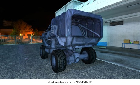 3D CG rendering of a truck