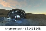 3D CG rendering of the UFO