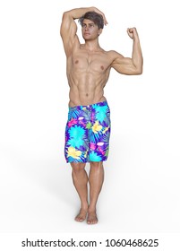 3D CG rendering young