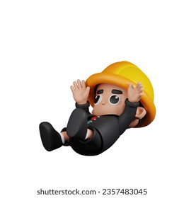 3d Character Engineer Falling Pose