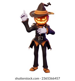 3d character jack of lantern